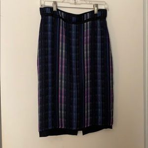 Banana Republic plaid pencil skirt
